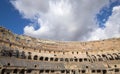 Inside of the Colosseum Looking Up Into the Sky Royalty Free Stock Photo