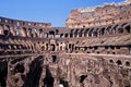 Inside the Colosseum, Rome, Italy. Royalty Free Stock Photo