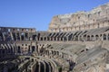 Inside colosseum rome italy europe Royalty Free Stock Photo