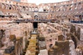 Inside the Colosseum in Rome