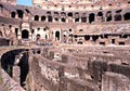 Inside the Colosseum, Rome. Royalty Free Stock Photo