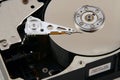 Inside a Computer Harddrive Royalty Free Stock Photo