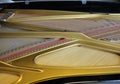 Inside the concert grand piano Royalty Free Stock Photo