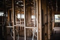 Inside construction of a house Royalty Free Stock Photo