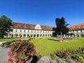 Inside the courtyard of Benediktbeuern Abbey