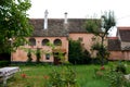 Inside the courtyard of the medieval fortified church Cristian, Transylvania Royalty Free Stock Photo