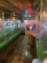 Inside a Covid protected Jeepney public transportation in Manila
