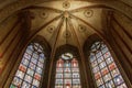 Inside of a creepy old church