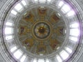 Inside cupola cathedral berlin Royalty Free Stock Photo