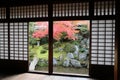 Inside of Daigoji Temple Sanbo-in in Kyoto, Japan