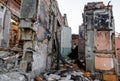 inside a damaged house in Ukraine