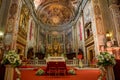 Inside details from The church of Santo Spirito in Sassia Rome Italy.