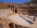 Inside El Jem Amphitheatre Tunisia Royalty Free Stock Photo