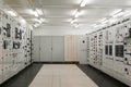 Inside Electrical energy distribution substation Royalty Free Stock Photo