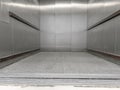 Inside empty elevator lift equipment Royalty Free Stock Photo