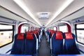 Inside ETS Train inter- city rail service in Malaysia.