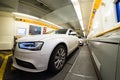 Inside EuroTunnel carriage Royalty Free Stock Photo