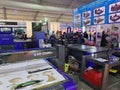 Inside exhibition of printers and printing materials - Hanoi, Vietnam March 21, 2018