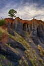 Inside an extinct volcano