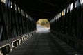 Inside Fallasburg Covered Bridge Royalty Free Stock Photo