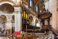 Inside the famous Angelical St. Paul's Cathedral, London