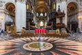 Inside the famous Angelical St. Paul's Cathedral, London