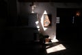 Inside of the famous Barsana Monastery in Maramures