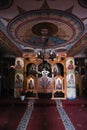 Inside of the famous Barsana Monastery in Maramures