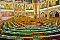 Inside Famous Hungary parliament without caucus Royalty Free Stock Photo