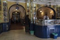 Inside the famous Pasteis de Belem Bakery in Lisbon Royalty Free Stock Photo
