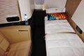 Inside the First Class suite on the upper deck of an Airbus A380 from Etihad Airways EY