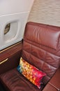 Inside the First Class suite on the upper deck of an Airbus A380 from Etihad Airways EY