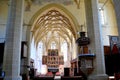 Inside the fortified medieval church in Biertan, Transylvania Royalty Free Stock Photo