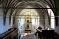 Inside the fortified medieval church in Saschiz (Keisd), Transylvania