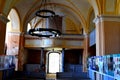 Inside the fortified medieval church in the village Veseud, Zied, Transylvania