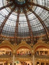 Inside galeries lafayette in Paris, France Royalty Free Stock Photo