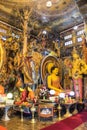 Inside the Gangaramaya temple in Colombo, Sri Lanka