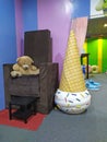 Inside Giant house museum for kids in VDNH, Moscow