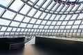 Inside glass dome on Observation Deck of Perlan Royalty Free Stock Photo