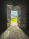 Inside Grace OâMalleyâs Castle at Kildavnet, Achill