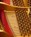 Inside grand piano Royalty Free Stock Photo