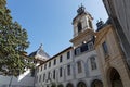 From the inside of the Great Cloister of Hotel Dieu