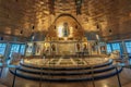 Oakland, California - September 30, 2018: Altar of the Ascension Greek Orthodox Cathedral of Oakland.