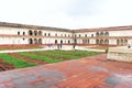 Inside grounds of agra fort india