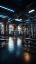Inside the gym, a wide array of fitness equipment awaits enthusiastic users