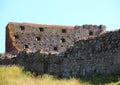 Inside Hammershus Castle ruin at Bornholm Royalty Free Stock Photo