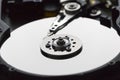 Inside Hard disk Royalty Free Stock Photo