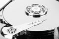 Inside hard drive Royalty Free Stock Photo