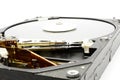 Inside harddisk magnetic open cover harddisk Royalty Free Stock Photo