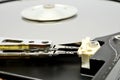 Inside harddisk magnetic open cover harddisk Royalty Free Stock Photo